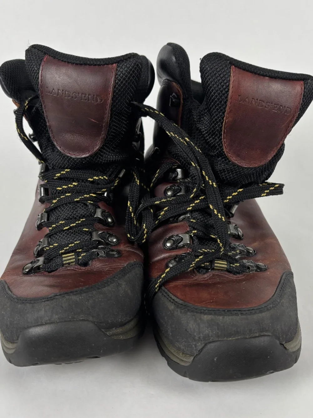 Lands' End, ‎Waterproof, Leather, Hiking Boots, Brown, Outdoor/Work, Trail, walk